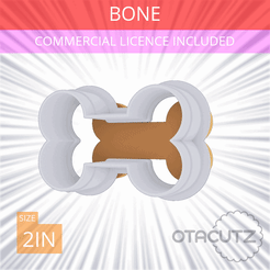 Bone~2in.gif STL file Bone Cookie Cutter 2in / 5.1cm・3D printing idea to download