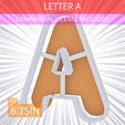 Letter_A~6.75in.gif Letter A Cookie Cutter 6.75in / 17.1cm