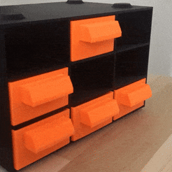 GIF.gif STL file SCREW STORAGE BOX・3D printing design to download