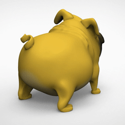 pug-gif.gif STL-Datei PUG kostenlos herunterladen • Design für 3D-Drucker, luisetoledano