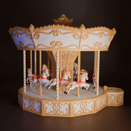 🎄 Christmas Carousel・ 3D File for 3D printing・Cults