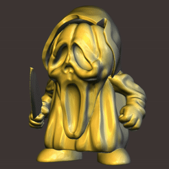 ezgif.com-gif-maker-14.gif STL file Scream PumpkinHead Figure・3D print object to download