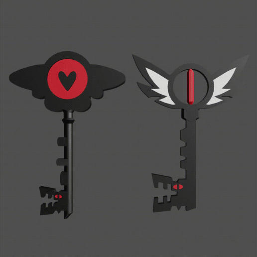 🏨 Hazbin Hotel - KeeKee Keys - Key Ring・ STL File for 3D