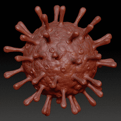 GIF_optimized.gif 3D file Covid - version commercial - coronavirus cell - 3D printable・3D printer design to download