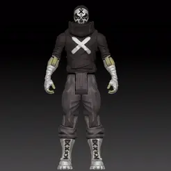 señor-muerte.gif HITMANS, AGENT "X" LORD OF DEATH, 6" ACTION FIGURE FOR 3D PRINTING