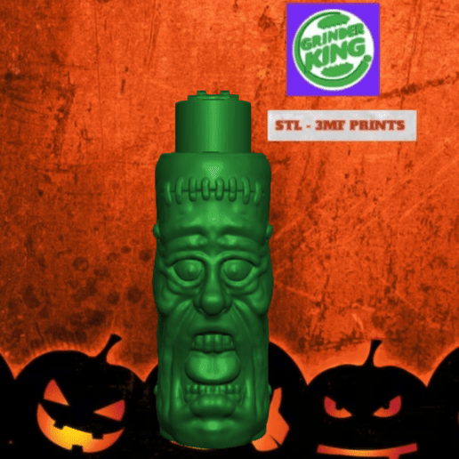 FUNDA MECHERO CLIPPER .CLIPPER CREEPY HEAD 2 ESPECIAL HALLOWEEN LIGHTER CASE CUBIERTA ENCENDEDOR CLIPPER. HD STL Y 3MF . FDM-SLA.