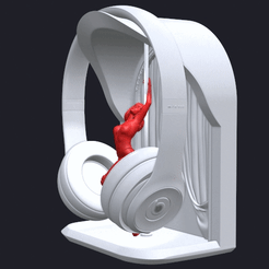ezgif.com-gif-maker-9.gif Télécharger fichier OBJ Support pour casque d'écoute3 • Design pour impression 3D, Tarmas3d