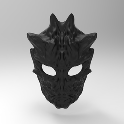 untitled.1132.gif Archivo STL mascara mask voronoi cosplay・Diseño de impresión en 3D para descargar, nikosanchez8898