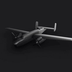 IMG_0447.gif Fichier STL North American B-25 Mitchell, maquette d'avion, avion militaire, collection d'avions,・Modèle imprimable en 3D à télécharger