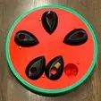 WatermelonPuzzleCatToy.gif Watermelon Treat Puzzle Interactive Cat Toy with Multiple Difficulty Levels