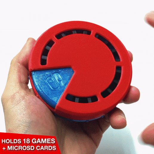18 GAME CARTRIDGE STORAGE CASE / HOLDER FOR NINTENDO SWITCH AND MICROSD CARDS POCKET FRIENDLY
