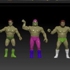 jotosl2.gif 3D file JLN WWF VINTAGE ACTION FIGURES 3d stl・3D printable design to download