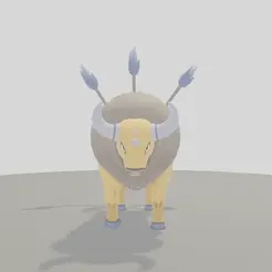 Tauros.gif STL-Datei Pokémon - Tauros・Design für den 3D-Druck zum Herunterladen