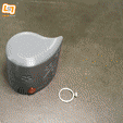 vid3.gif Archivo 3D Estuche de anillo: una gota de amor (3-4 anillos - 1U)・Objeto de impresión 3D para descargar