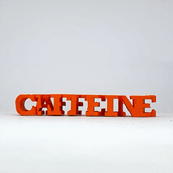 ezgif.com-optimize-9.gif Free STL file Text Flip - C8H10N4O2 (Caffeine)・Template to download and 3D print