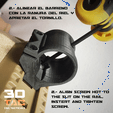 3DTAC_HelmLIght_3.gif STL-Datei 3DTAC / Airsoft Helmet Rail Flashlight Adapter kostenlos herunterladen • Design für 3D-Drucker, El_Serch