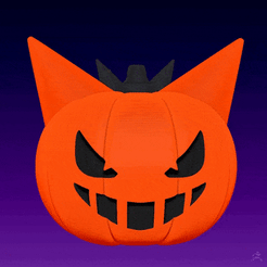 gen.gif Fichier OBJ gratuit Pendentif d'Halloween - Gengar・Design pour imprimante 3D à télécharger