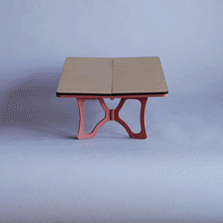 220810_cults-1.gif STL file Folding Table・3D print object to download