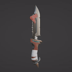knifegif.gif STL file Overwatch | Junker Queen Knife・3D printable model to download, LandOfMountain