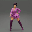 ezgif.com-gif-maker-4.gif Beautiful Young Attractive Woman Wearing Dress and boot 3D Print Model
