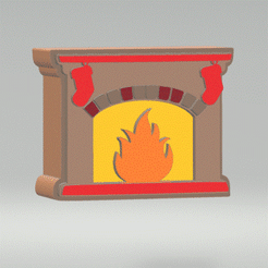 STL00639-GIF1.gif Fichier 3D Moule à bombe de bain 3pc Fireplace・Design à télécharger et à imprimer en 3D, CraftsAndGlitterShop