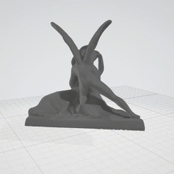 Visionneuse-3D-2023-09-15-11-50-03.gif Archivo STL Psique revivida por el beso del Amor・Modelo de impresión 3D para descargar