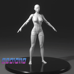 ezgif.com-video-to-gif.gif STL file A BALL-JOINTED-DOLL・3D printable model to download