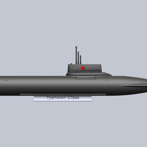 1.mp4 Typhoon Class Submarine 3d Model