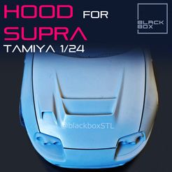 i TAMIYA Ve4 Файл 3D КАПОТ SUPRA VRS ДЛЯ TAMIYA 1/24 MODELKIT・Идея 3D-печати для скачивания, BlackBox