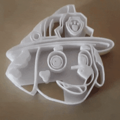 2005PLB021_Paw_Patrol_MARSHALL_cookie_cutter_V1.gif STL file Paw Patrol MARSHALL cookie cutter・3D printer model to download, Pix0pat