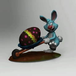 conejo.gif Descargar archivo "Easter Bunny" Conejo de pascuas • Modelo para la impresora 3D, elnata