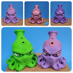octo4.gif Archivo STL Colección Coral Reefer・Diseño de impresora 3D para descargar, LittleTup