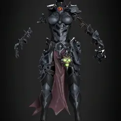 ezgif.com-video-to-gif-2023-10-01T183501.500.gif Darksiders 3 Fury Armor + Talisman + Whip for Cosplay