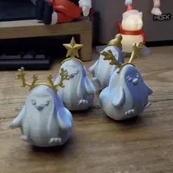 ezgif.com-gif-maker-35.gif STL-Datei Weihnachten schaukelnde Pinguine・Design für 3D-Drucker zum herunterladen