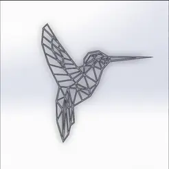 gif-pajaro.gif Archivo STL Pájaro geométrico・Idea de impresión 3D para descargar