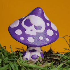 shrooms.gif Free STL file Sweet hallucinations mushrooms・3D printer model to download