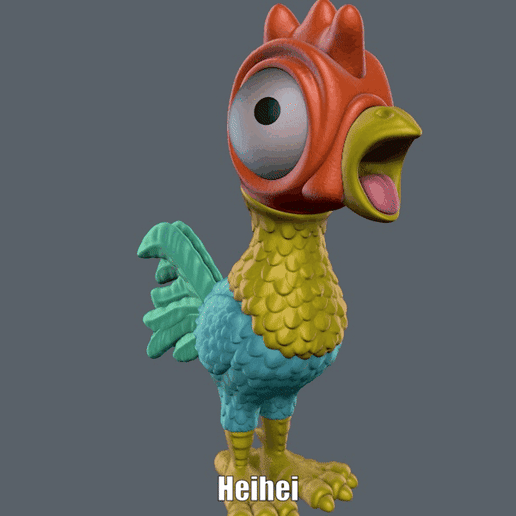 🐔 Heihei (Easy print and Easy Assembly)・ STL File for