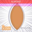 Almond~9.75in.gif Almond Cookie Cutter 9.75in / 24.8cm