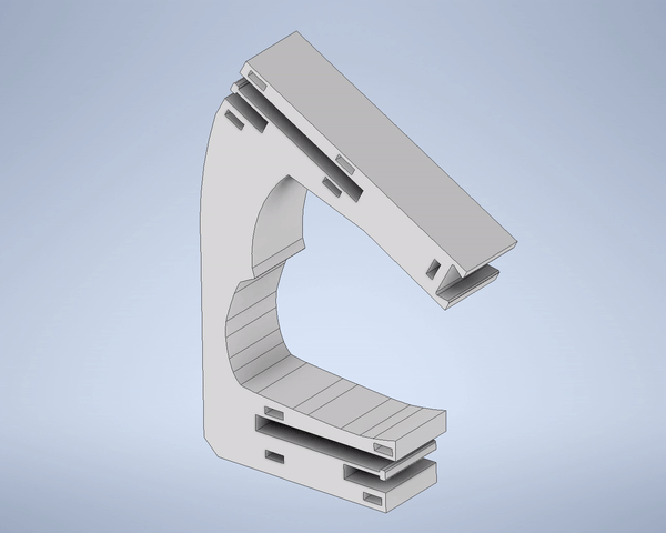 PC_Assembly.gif 3D-Datei PRO Controller Mount for Nintendo Switch using unique locking mechanism・3D-Druck-Idee zum Herunterladen, Replicrafts