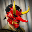 ezgif.com-video-to-gif.gif Cyber Samurai Hannya Mask - Japanese Ghost Mask