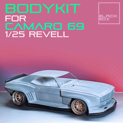 0.gif Download file Bodykit for Camaro 69 Revell 1-25th • 3D printable model, BlackBox