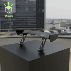 Untitled-1.gif Archivo STL Spoiler 12A-01・Modelo para descargar e imprimir en 3D