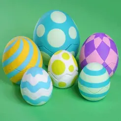 Easter-Egg.gif Œufs de Pâques Blob - Modèles pour imprimantes multicolores