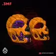 Pumpkin-face-Mask-stl-3mf.gif Pumpkin Mask