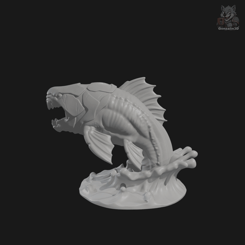 Pez Acorazado Dunkleosteus 3D model