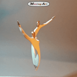 Dancing-Couple-w.Kreis.gif STL file Wind Spinner Dancing couple・3D printing model to download