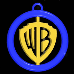 lv_0_20230816015720.gif Warner Bros. Logo Schwenkbarer Schlüsselanhänger ein- und zweifarbig