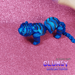 ezgif.com-gif-maker-1.gif STL file FLEXI new year tiger cat・3D printing design to download, Doctor_Craft