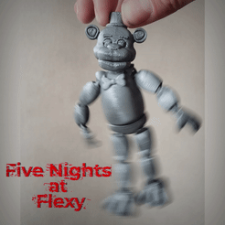FNF1.gif STL file FIVE NIGHTS AT FREDDY'S FLEXY PRINT IN PLACE HALLOWEEN・3D print model to download, isasaurio