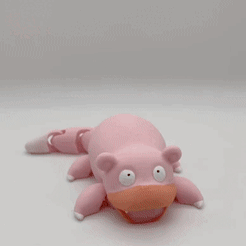 58B11B0E-72C7-4E4B-B2ED-C4A23754E490.gif Free STL file 079- Ramoloss / Articulated Slowpoke・3D printing design to download